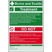 Burns And Scalds (Treatment Information) Poster